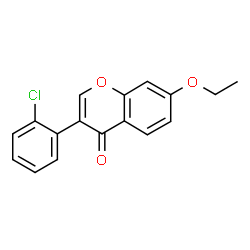ChemSpider 2D Image | 3-(2-Chlorophenyl)-7-ethoxy-4H-chromen-4-one | C17H13ClO3