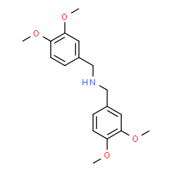 ChemSpider 2D Image | N,N-di(3,4-dimethoxybenzyl)amine | C18H23NO4