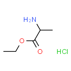 ChemSpider 2D Image | Ethyl alaninate hydrochloride (1:1) | C5H12ClNO2