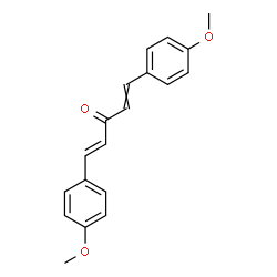 ChemSpider 2D Image | (1E)-1,5-Bis(4-methoxyphenyl)-1,4-pentadien-3-one | C19H18O3