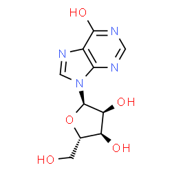 ChemSpider 2D Image | 9-(alpha-L-Ribofuranosyl)-9H-purin-6-ol | C10H12N4O5
