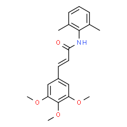 ChemSpider 2D Image | (2E)-N-(2,6-Dimethylphenyl)-3-(3,4,5-trimethoxyphenyl)acrylamide | C20H23NO4