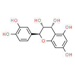 ChemSpider 2D Image | (2S,3R,4R)-2-(3,4-Dihydroxyphenyl)-3,4,5,7-chromanetetrol | C15H14O7