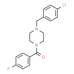 ChemSpider 2D Image | [4-(4-Chlorobenzyl)-1-piperazinyl](4-fluorophenyl)methanone | C18H18ClFN2O
