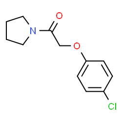 ChemSpider 2D Image | 2-(4-Chlorophenoxy)-1-(1-pyrrolidinyl)ethanone | C12H14ClNO2