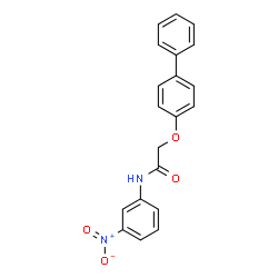 ChemSpider 2D Image | 2-(4-Biphenylyloxy)-N-(3-nitrophenyl)acetamide | C20H16N2O4