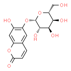 ChemSpider 2D Image | 7-Hydroxy-2-oxo-2H-chromen-6-yl beta-D-altropyranoside | C15H16O9