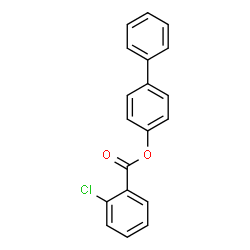 ChemSpider 2D Image | 4-Biphenylyl 2-chlorobenzoate | C19H13ClO2