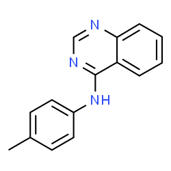 ChemSpider 2D Image | N-(4-Methylphenyl)-4-quinazolinamine | C15H13N3