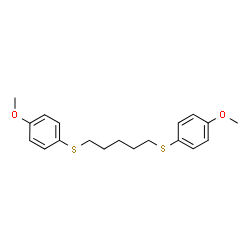 ChemSpider 2D Image | 1,1'-(1,5-Pentanediyldisulfanediyl)bis(4-methoxybenzene) | C19H24O2S2