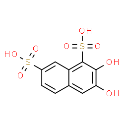 ChemSpider 2D Image | 2,3-Dihydroxy-1,7-naphthalenedisulfonic acid | C10H8O8S2