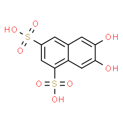 ChemSpider 2D Image | 6,7-Dihydroxy-1,3-naphthalenedisulfonic acid | C10H8O8S2