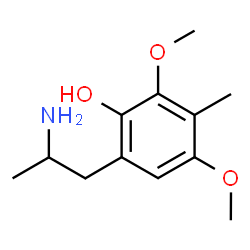 ChemSpider 2D Image | 6-(2-Aminopropyl)-2,4-dimethoxy-3-methylphenol | C12H19NO3