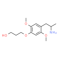 ChemSpider 2D Image | 3-[4-(2-Aminopropyl)-2,5-dimethoxyphenoxy]-1-propanol | C14H23NO4