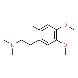 ChemSpider 2D Image | 2-(2-Iodo-4,5-dimethoxyphenyl)-N,N-dimethylethanamine | C12H18INO2