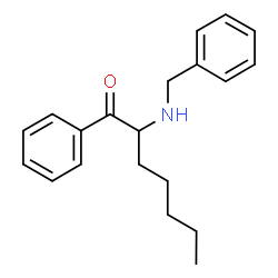 ChemSpider 2D Image | 2-(Benzylamino)-1-phenyl-1-heptanone | C20H25NO