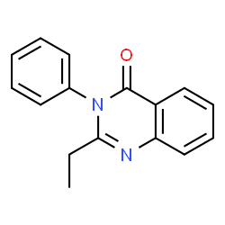 ChemSpider 2D Image | 2-Ethyl-3-phenyl-4(3H)-quinazolinone | C16H14N2O