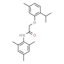ChemSpider 2D Image | 2-(2-Isopropyl-5-methylphenoxy)-N-mesitylacetamide | C21H27NO2