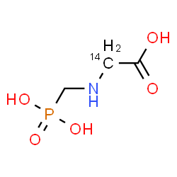 ChemSpider 2D Image | N-(Phosphonomethyl)(2-~14~C)glycine | C214CH8NO5P