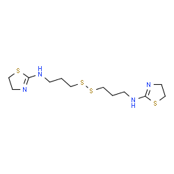 ChemSpider 2D Image | N,N'-(Disulfanediyldi-3,1-propanediyl)bis(4,5-dihydro-1,3-thiazol-2-amine) | C12H22N4S4