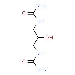 ChemSpider 2D Image | 1,1'-(2-Hydroxy-1,3-propanediyl)diurea | C5H12N4O3