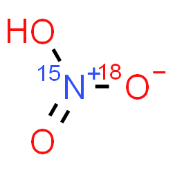 ChemSpider 2D Image | (~15~N,O'-~18~O)Nitric acid | H15NO218O