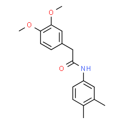 ChemSpider 2D Image | 2-(3,4-Dimethoxyphenyl)-N-(3,4-dimethylphenyl)acetamide | C18H21NO3
