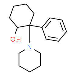 ChemSpider 2D Image | 2-Phenyl-2-(1-piperidinyl)cyclohexanol | C17H25NO