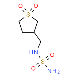 ChemSpider 2D Image | N-[(1,1-Dioxidotetrahydro-3-thiophenyl)methyl]sulfuric diamide | C5H12N2O4S2