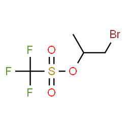 ChemSpider 2D Image | 1-Bromo-2-propanyl trifluoromethanesulfonate | C4H6BrF3O3S