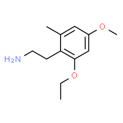 ChemSpider 2D Image | 2-(2-Ethoxy-4-methoxy-6-methylphenyl)ethanamine | C12H19NO2