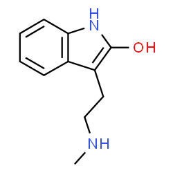 ChemSpider 2D Image | 3-[2-(Methylamino)ethyl]-1H-indol-2-ol | C11H14N2O