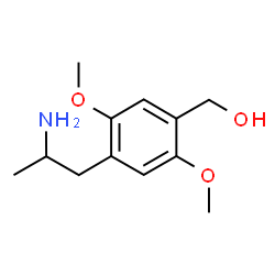 ChemSpider 2D Image | [4-(2-Aminopropyl)-2,5-dimethoxyphenyl]methanol | C12H19NO3