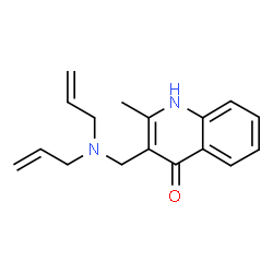 ChemSpider 2D Image | 3-[(Diallylamino)methyl]-2-methylquinolin-4-ol | C17H20N2O