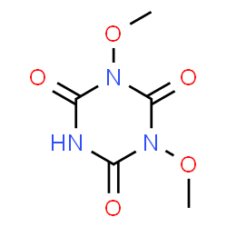 ChemSpider 2D Image | 1,3-Dimethoxy-1,3,5-triazinane-2,4,6-trione | C5H7N3O5