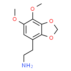 ChemSpider 2D Image | 2-(6,7-Dimethoxy-1,3-benzodioxol-4-yl)ethanamine | C11H15NO4