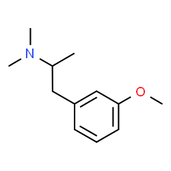 ChemSpider 2D Image | 1-(3-Methoxyphenyl)-N,N-dimethyl-2-propanamine | C12H19NO