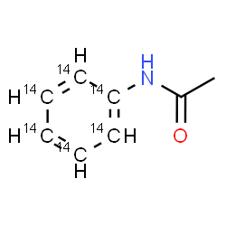 ChemSpider 2D Image | N-(~14~C_6_)Phenylacetamide | C214C6H9NO