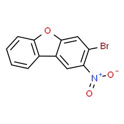 ChemSpider 2D Image | 3-Bromo-2-nitrodibenzo[b,d]furan | C12H6BrNO3