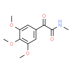ChemSpider 2D Image | N-Methyl-2-oxo-2-(3,4,5-trimethoxyphenyl)acetamide | C12H15NO5