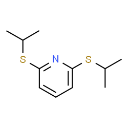 ChemSpider 2D Image | 2,6-Bis(isopropylsulfanyl)pyridine | C11H17NS2