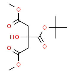 ChemSpider 2D Image | 1,3-Dimethyl 2-(2-methyl-2-propanyl) citrate | C12H20O7