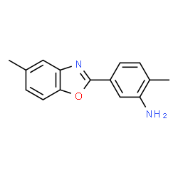 ChemSpider 2D Image | 2-Methyl-5-(5-methyl-2-benzoxazolyl)benzenamine | C15H14N2O