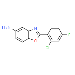 ChemSpider 2D Image | 2-(2,4-Dichlorophenyl)-5-benzoxazolamine | C13H8Cl2N2O