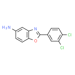 ChemSpider 2D Image | 2-(3,4-Dichlorophenyl)-5-benzoxazolamine | C13H8Cl2N2O