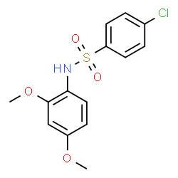 ChemSpider 2D Image | 4-Chloro-N-(2,4-dimethoxyphenyl)benzenesulfonamide | C14H14ClNO4S