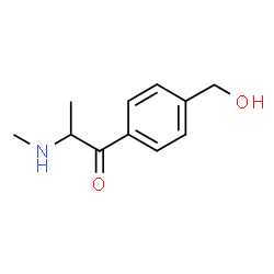 ChemSpider 2D Image | 1-[4-(Hydroxymethyl)phenyl]-2-(methylamino)-1-propanone | C11H15NO2