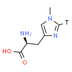 ChemSpider 2D Image | 1-Methyl-L-(2-~3~H)histidine | C7H10TN3O2