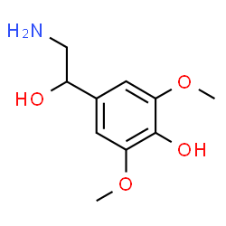 ChemSpider 2D Image | 4-(2-Amino-1-hydroxyethyl)-2,6-dimethoxyphenol | C10H15NO4