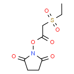 ChemSpider 2D Image | 1-[2-(Ethylsulfonyl)acetoxy]-2,5-pyrrolidinedione | C8H11NO6S